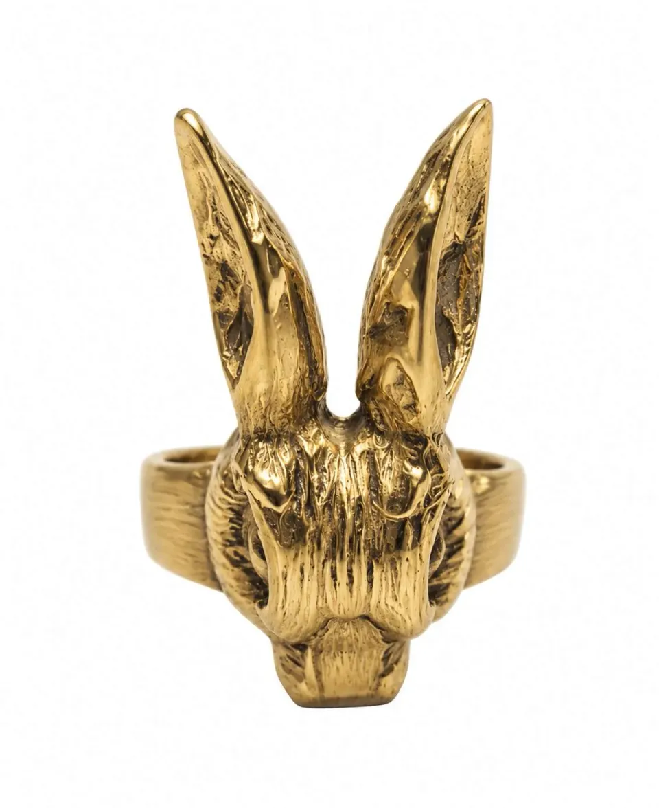 Wos Rabbit ring messing justerbar 1,5–3 cm
