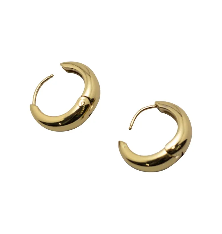 Wos Lio øreringer gull 20 mm creoler