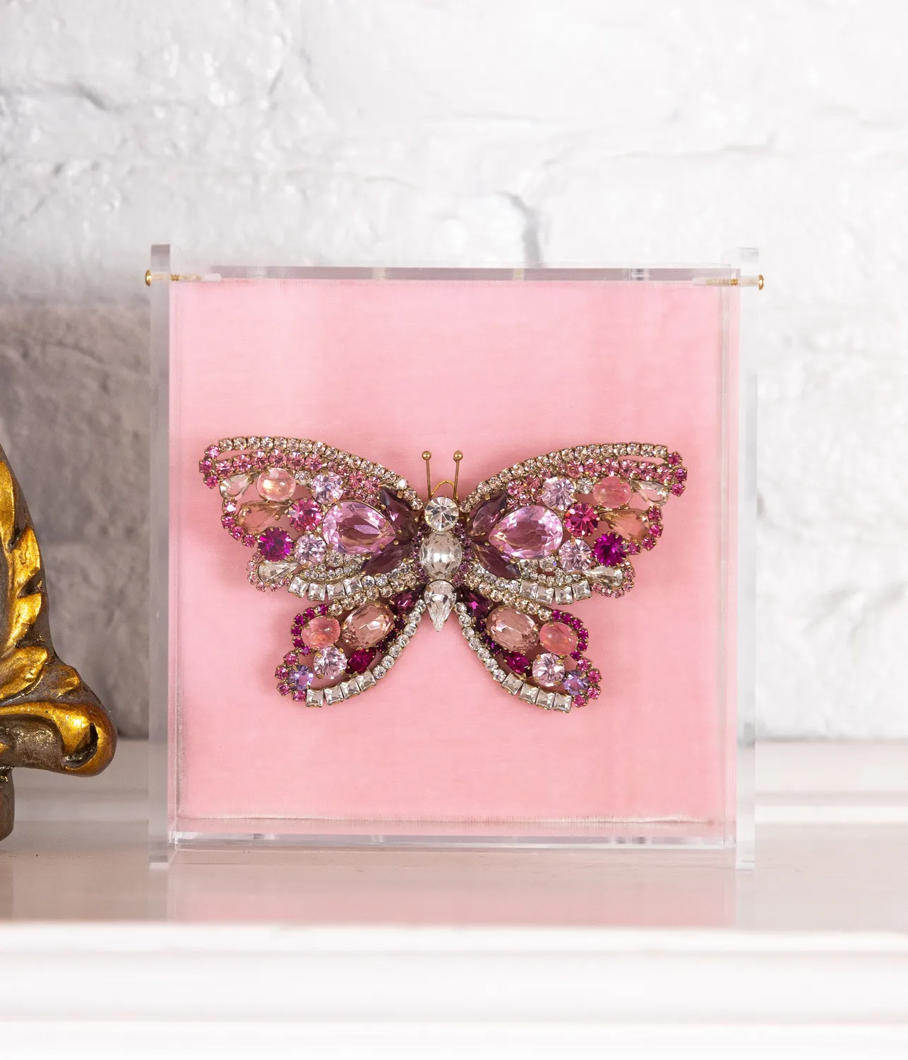 Loren Hope X-Large Butterfly brosje rose