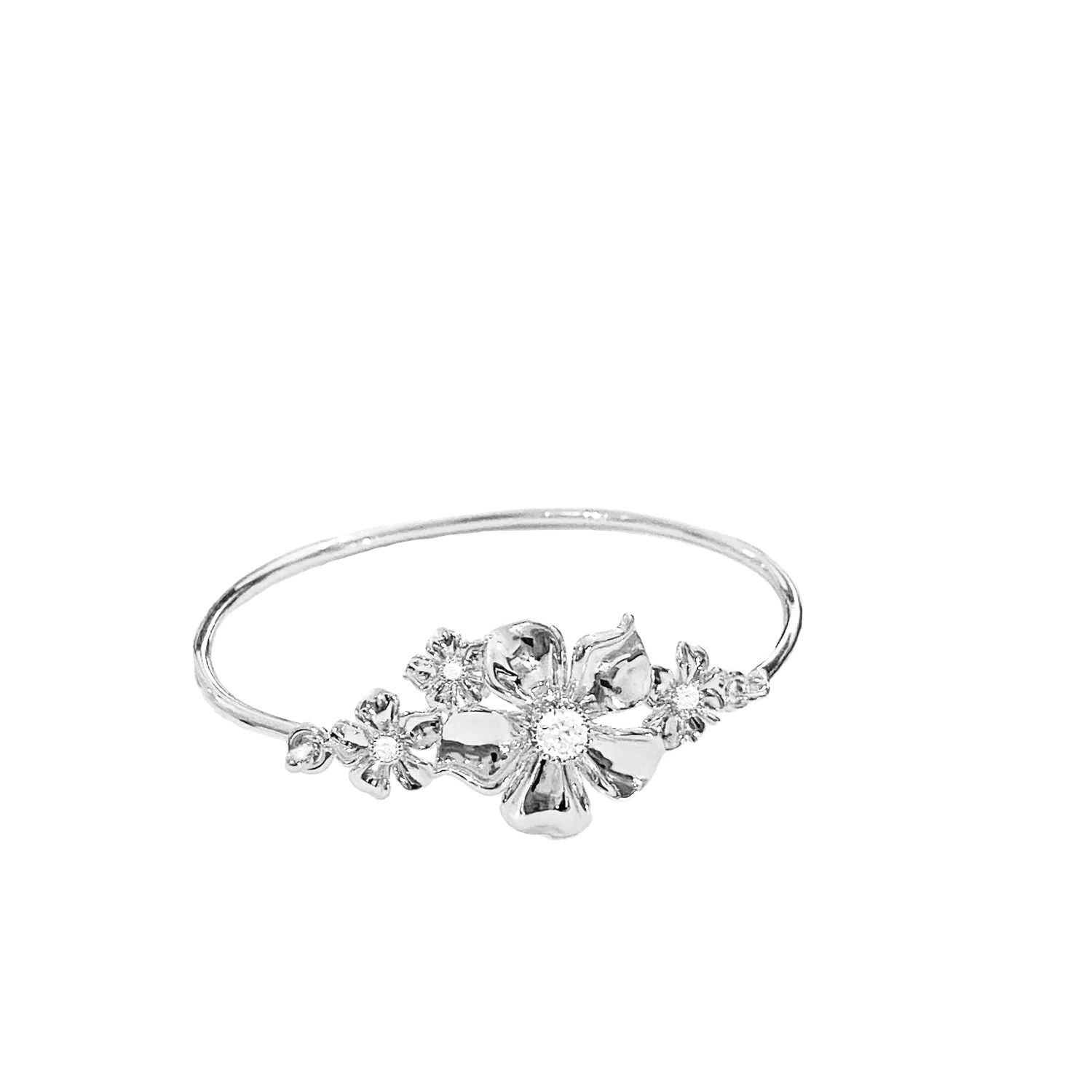 IOAKU La Fleur Multi Cuff armring 16 cm gull blomster