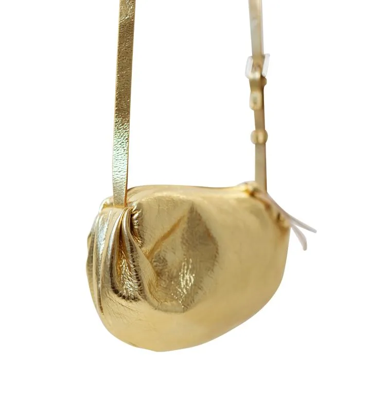 Wos Terry festveske gull 21 cm skinn