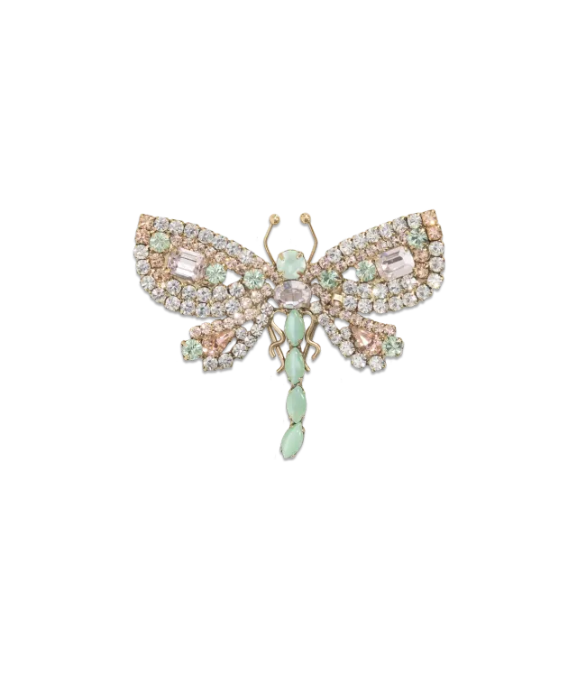Loren Hope Gilded Garden Celeste the Glider Dragonfly brosje multi