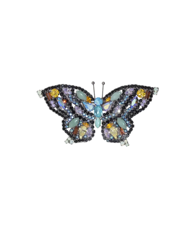 Loren Hope Medium Butterfly brosje Amazonite hematitt