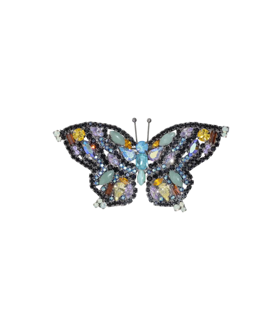 Loren Hope Medium Butterfly brosje Amazonite hematitt