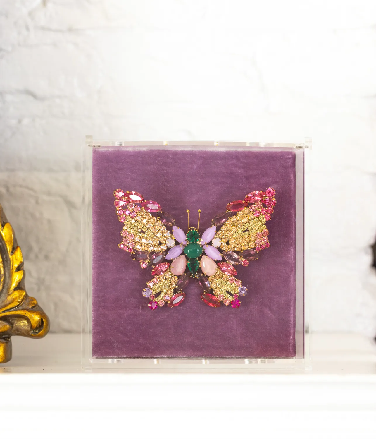 Loren Hope X-Large Butterfly brosje Emerald unik