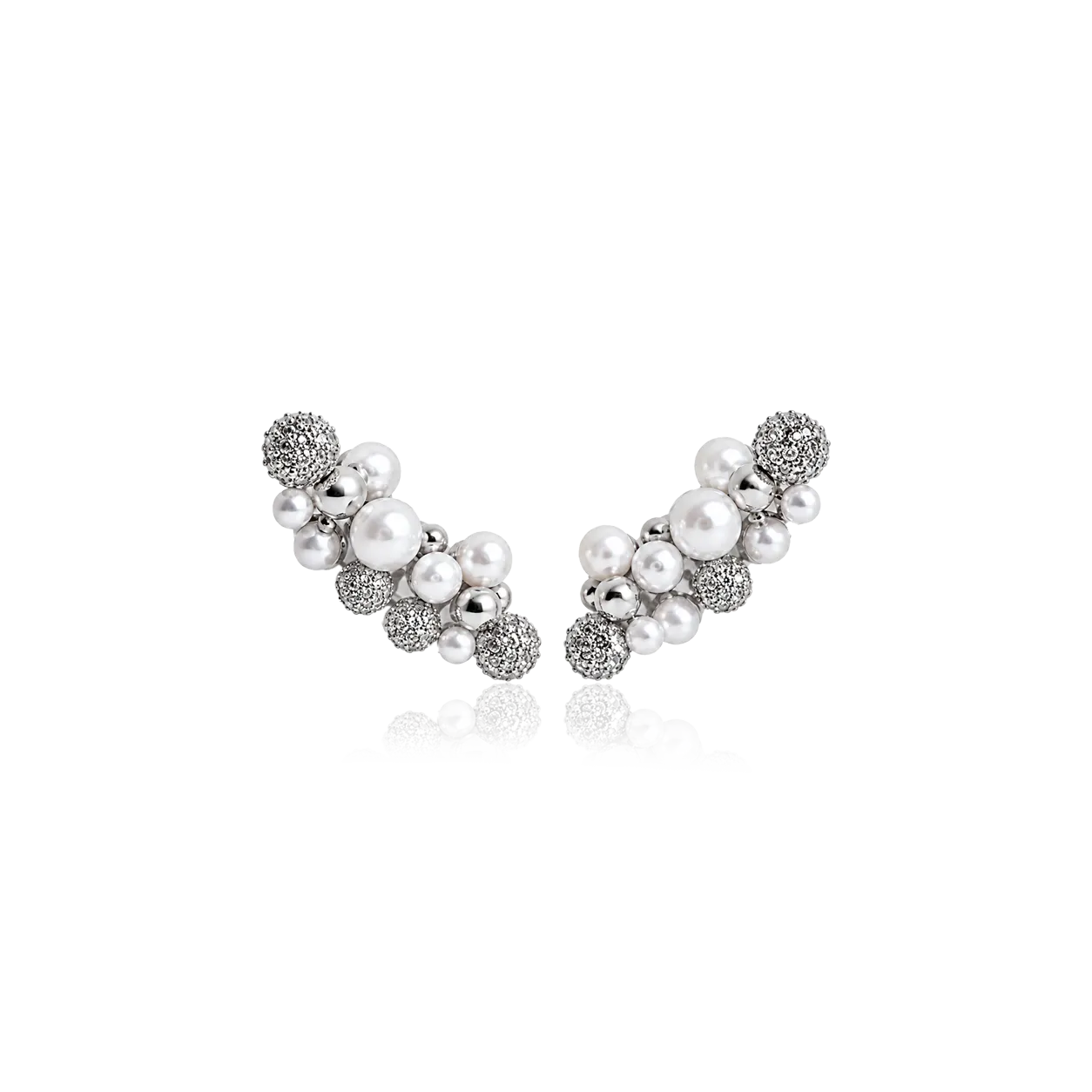 IOAKU Berry Pearl Petite Multi Studs øredobber gull perle