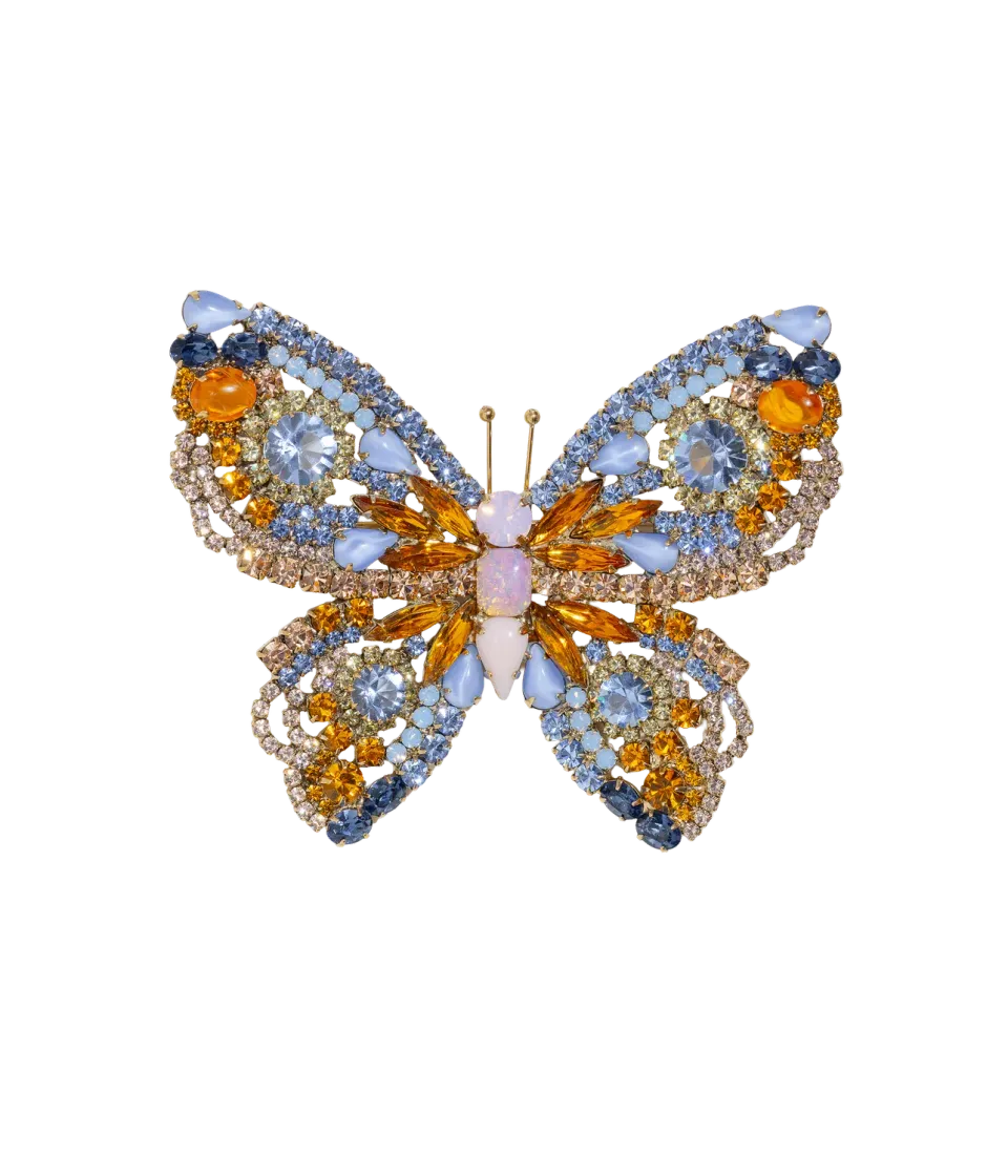Loren Hope X-Large Butterfly brosje Topaz Sapphire