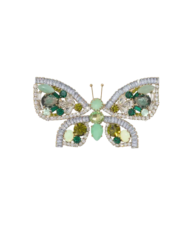 Loren Hope Butterfly Large Butterfly Pacific brosje turkis