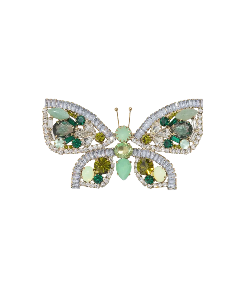 Loren Hope Butterfly Large Butterfly Pacific brosje turkis