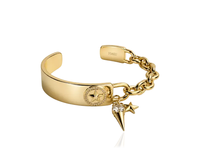 IOAKU Elecktra Spike armbånd gull XS-S cuff