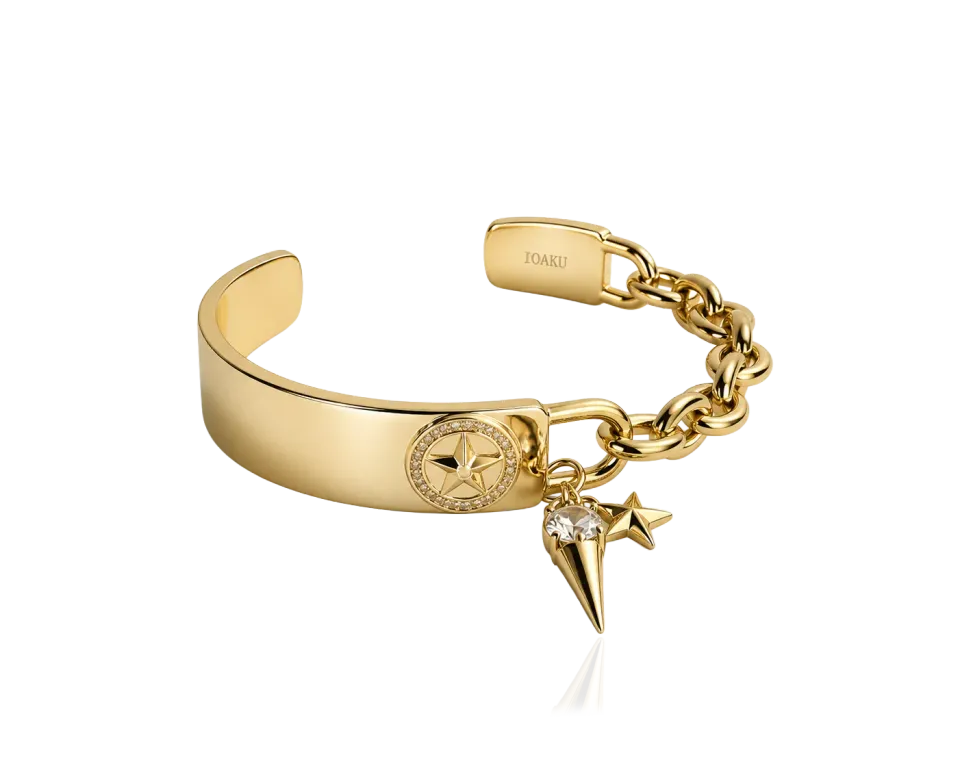 IOAKU Elecktra Spike armbånd gull XS-S cuff