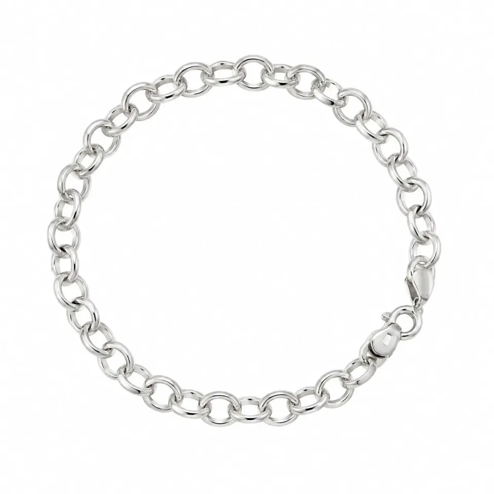 Wos River armbånd 925 sølv 18,5 cm 5 mm
