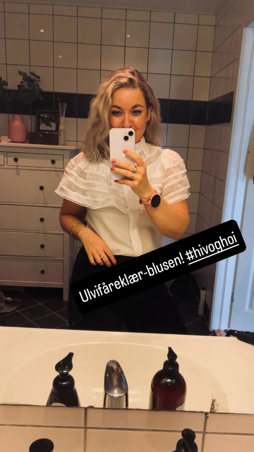 Janne Formoe Ulvifåreklær bluse bright white viskose