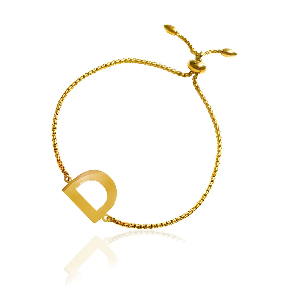 IOAKU New Identity armbånd gull bokstav A
