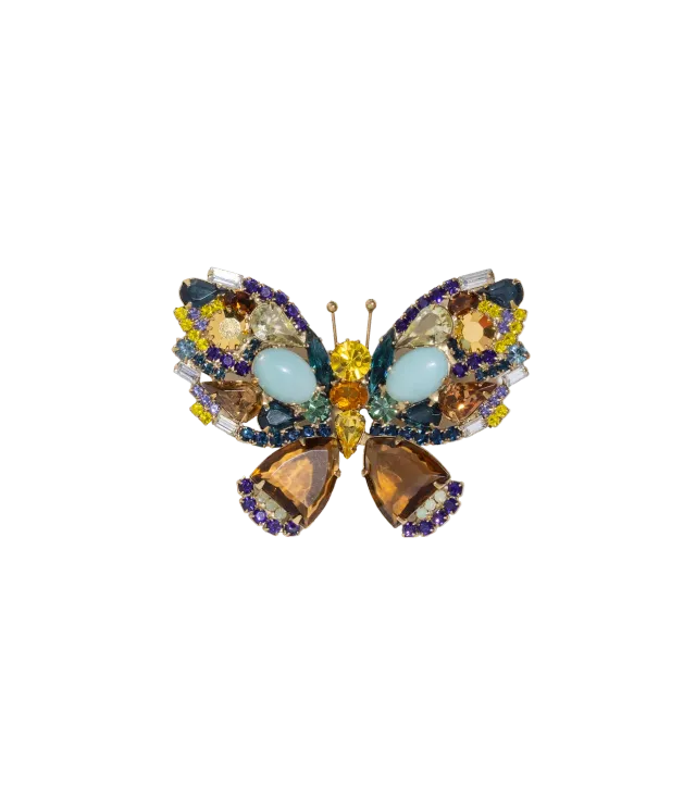 Loren Hope Butterfly brosje amazonitt stor