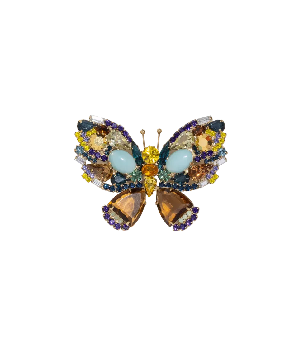 Loren Hope Butterfly brosje amazonitt stor