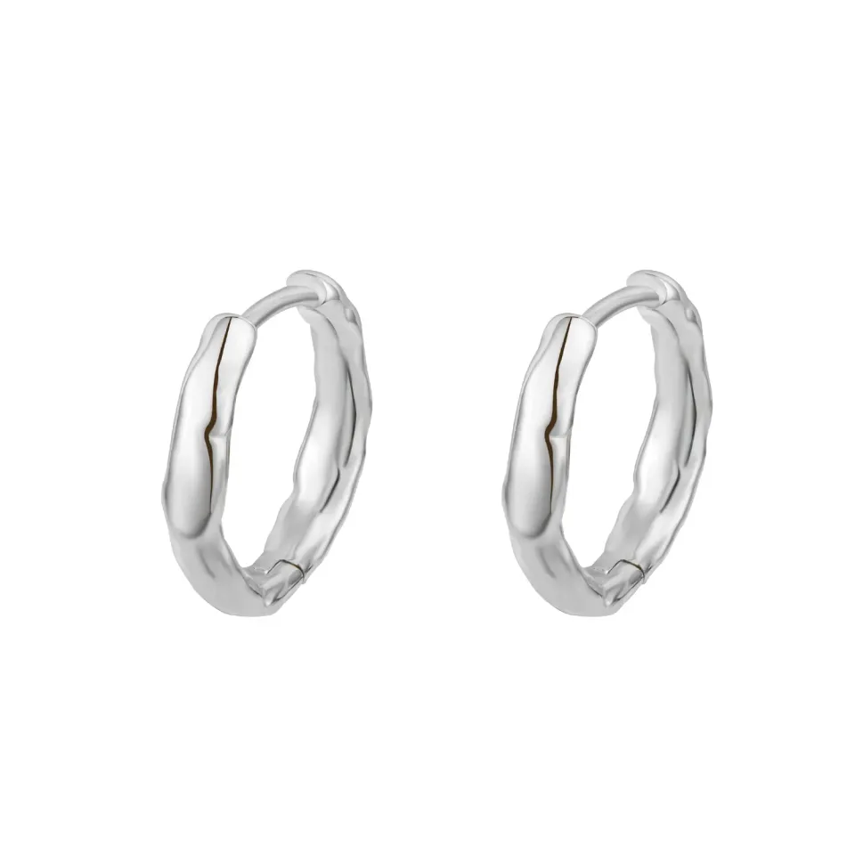 Wioga Ada E-8202-S øredobber sølv hoop 1,5 cm