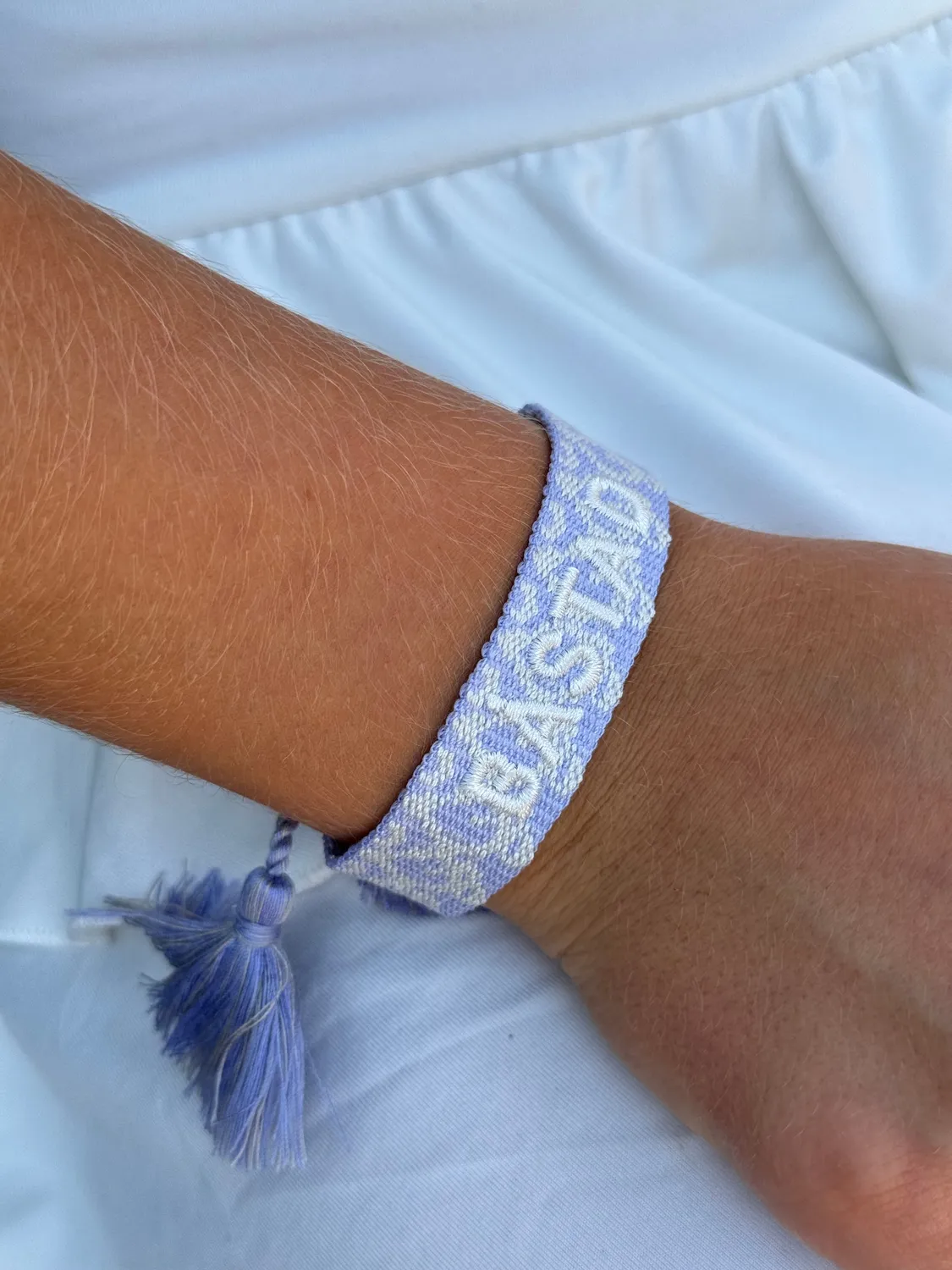 IOAKU Båstad Woven armbånd lavender tennis