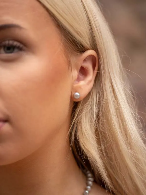 pfg Stockholm Annie øredobber grå perle klassisk