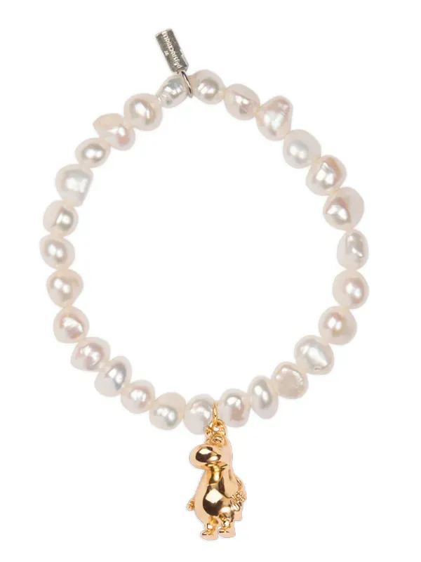 pfg Stockholm Moomin Pearl armbånd hvitt perle
