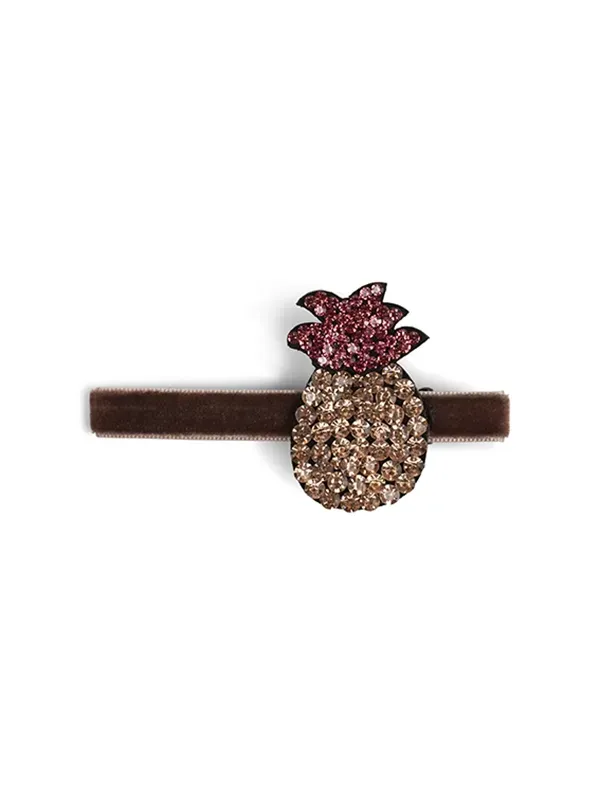 pfg Stockholm Glam Pine hårspenne ananas krystall