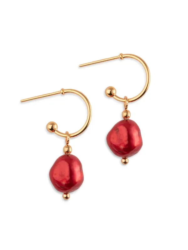 PFG Stockholm Isa Hoop øredobber gull liten