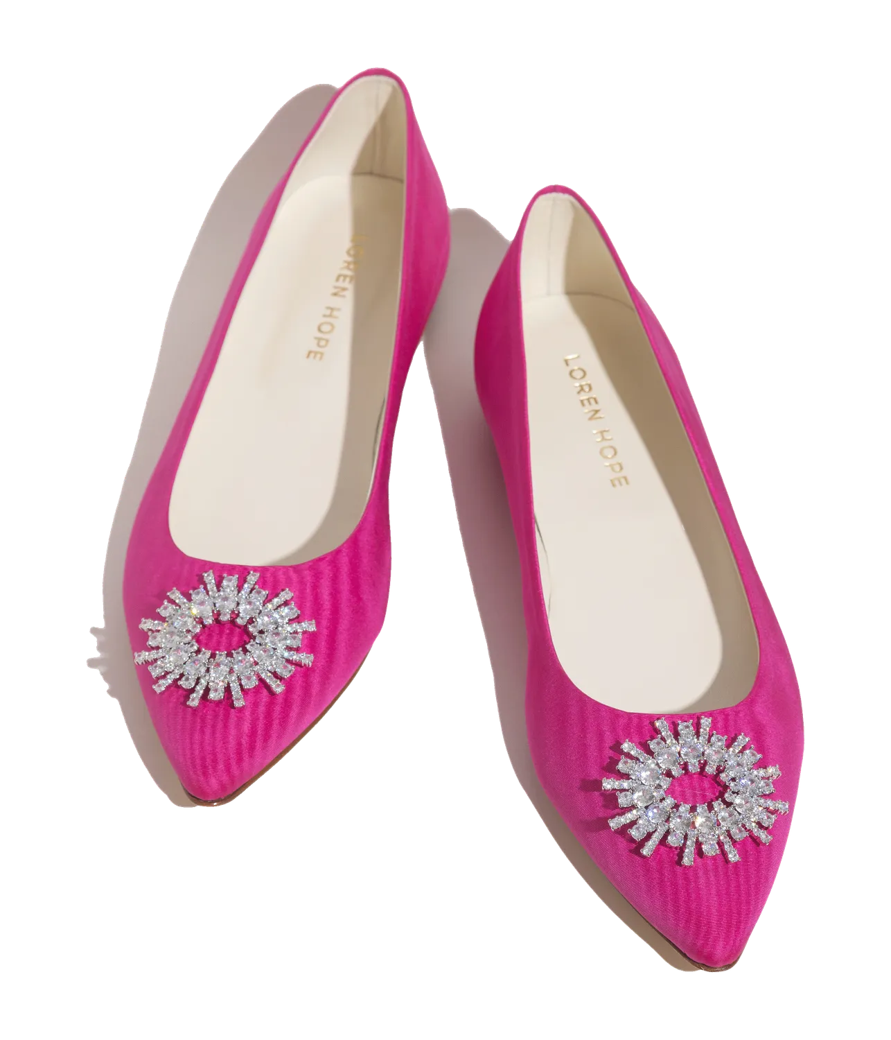 Loren Hope Stevie ballerina rosa silke str 37-41 spiss