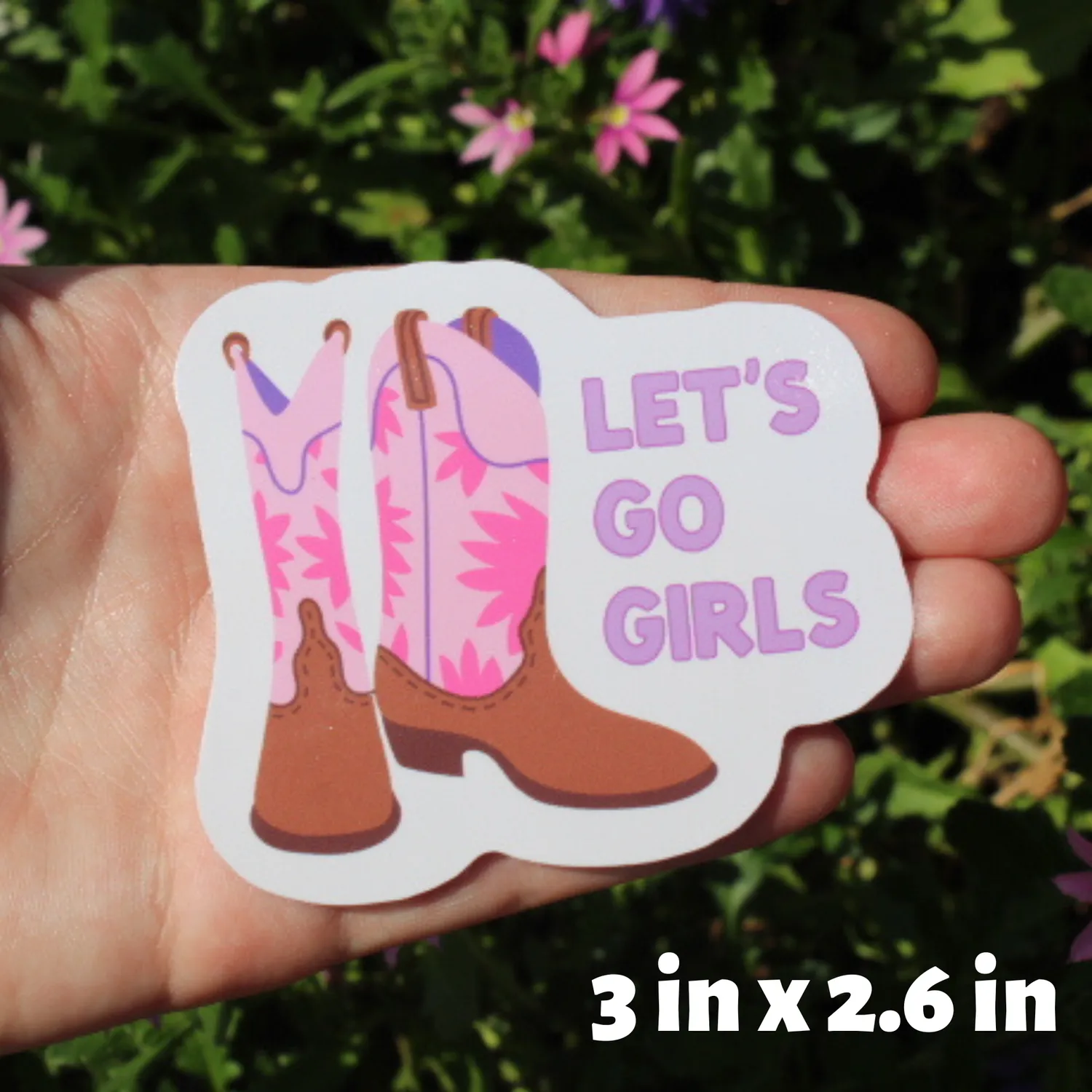MiniKitty Let's Go Girls klistremerke vinyl vanntett 7,6 cm