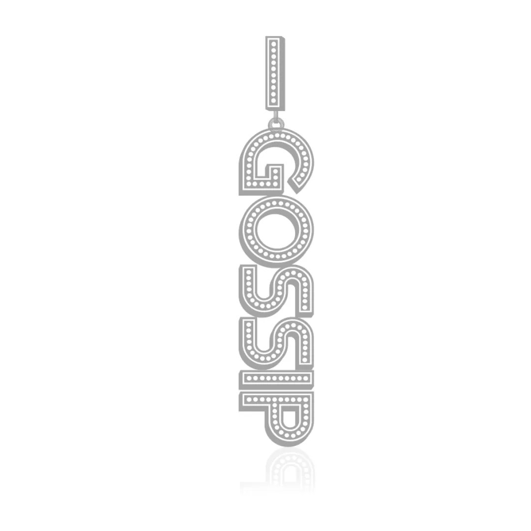 IOAKU Statement Sparkle Hoop øredobb Peace 1 stk
