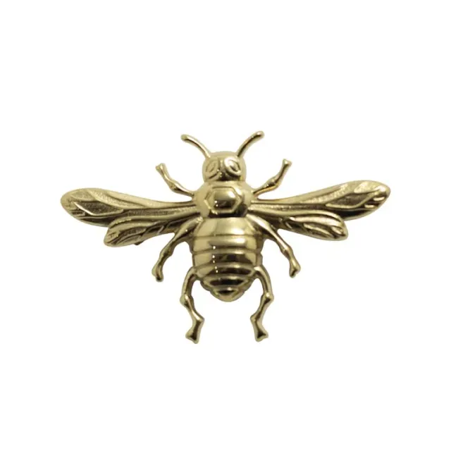 Wos Bee brosje gull bie 5,4 cm