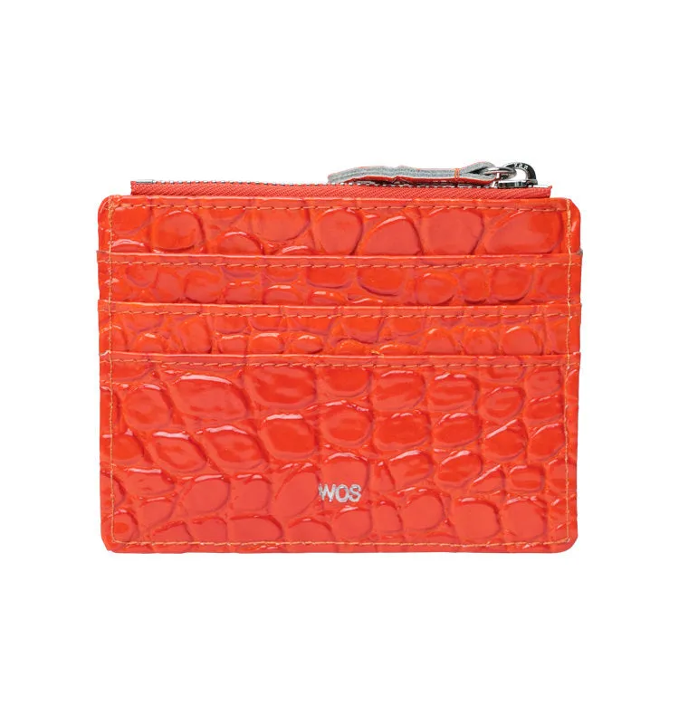 Wos Street Sensation lommebok oransje skinn 12 cm