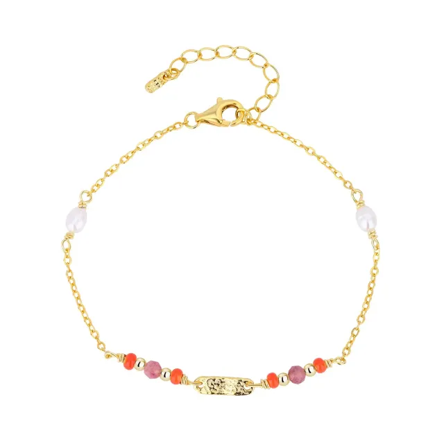 Wioga Saphira armbånd forgylt 15,5-18 cm