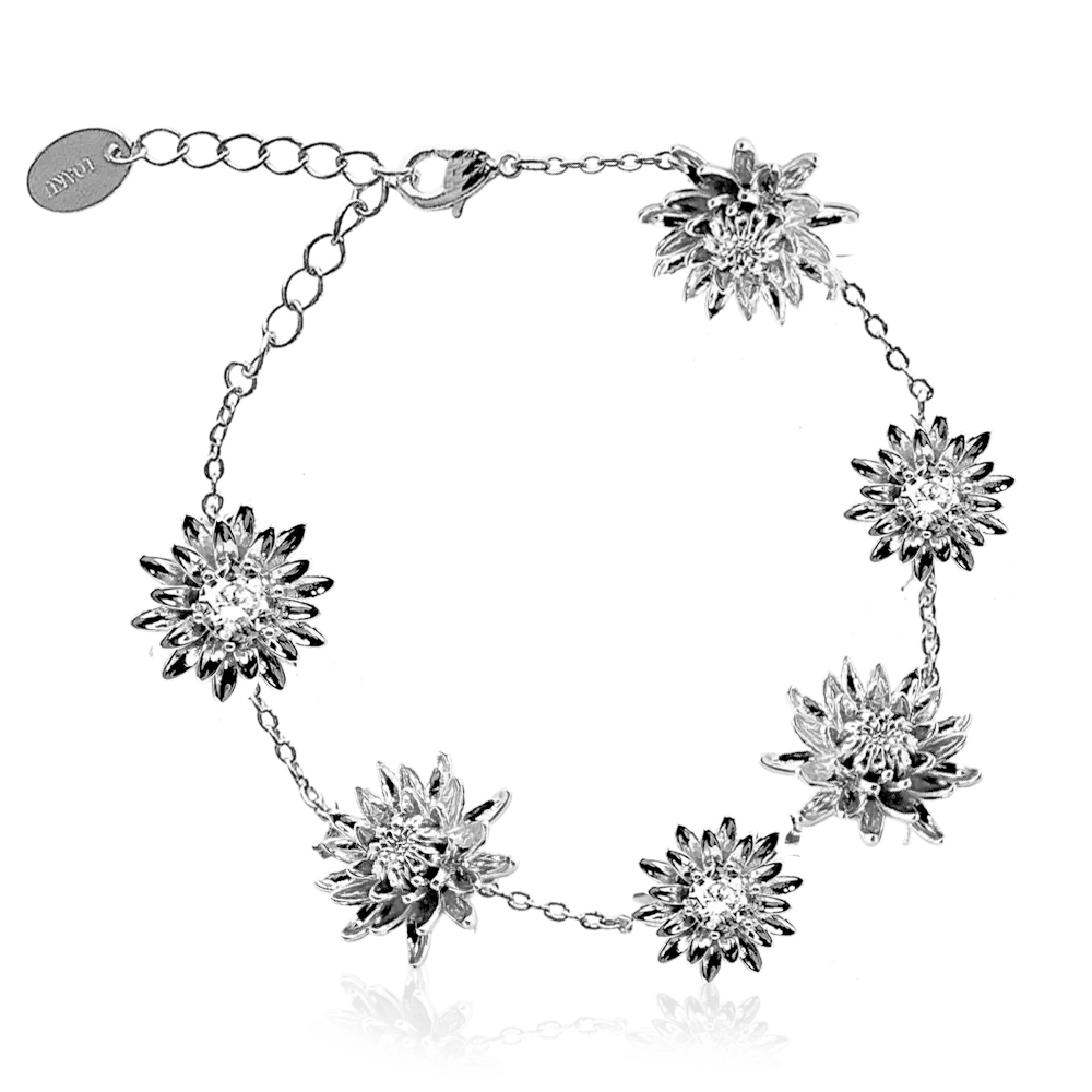 IOAKU Dahlia Waterlily armbånd gull 16+6 cm