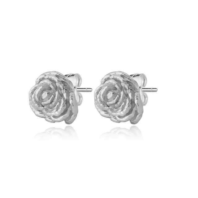 Wioga Diana ørestikker sølv rose 0,5 cm