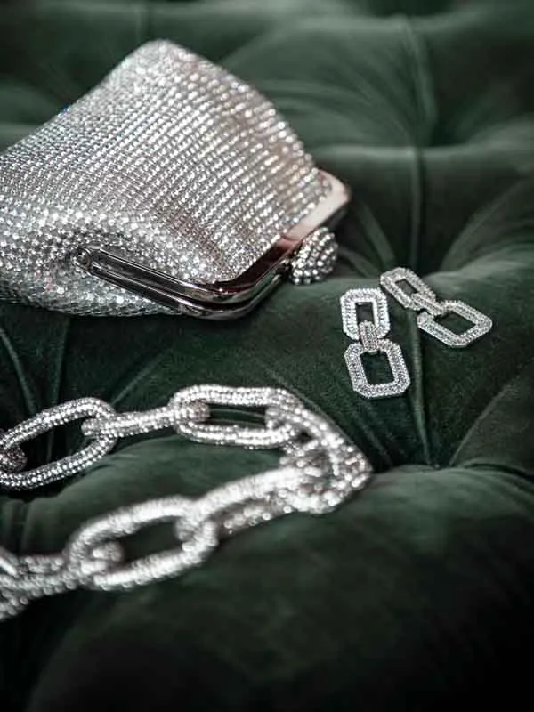pfg Stockholm Oh Yes halskjede sølv glitter