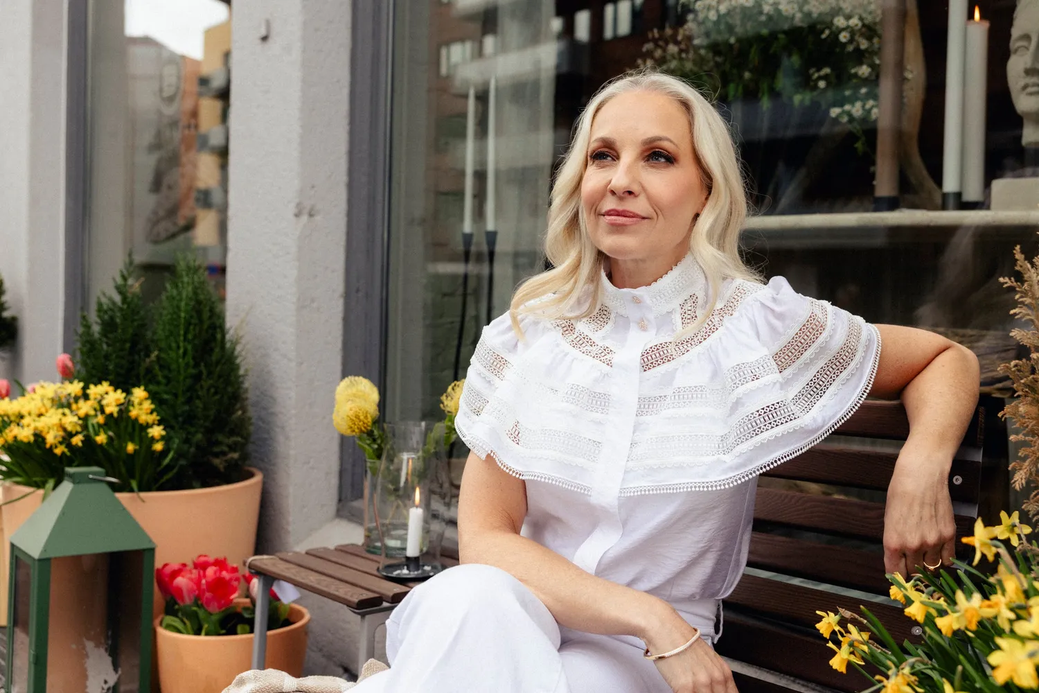 Janne Formoe Ulvifåreklær bluse bright white viskose
