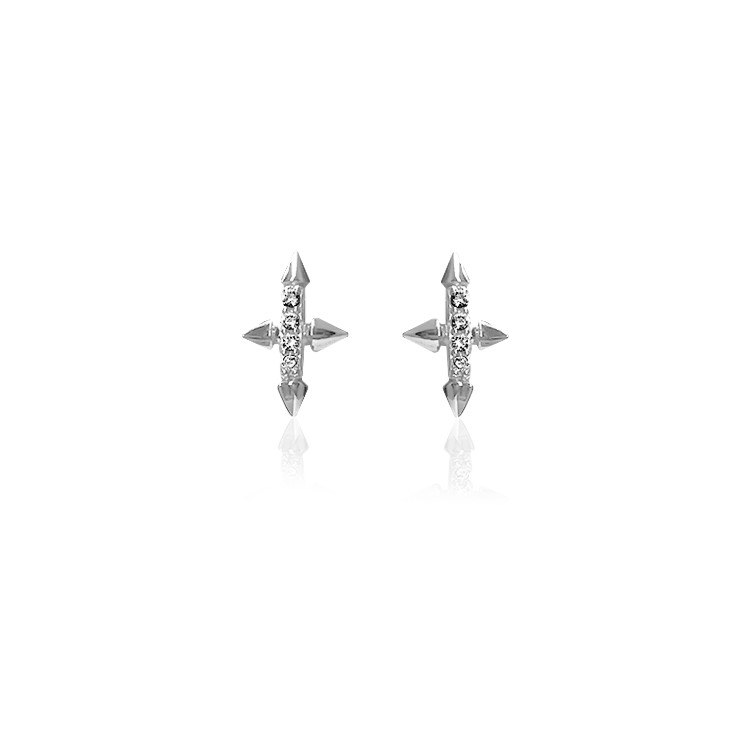 IOAKU Eternal Faith stud øredobber gull nikkelfri