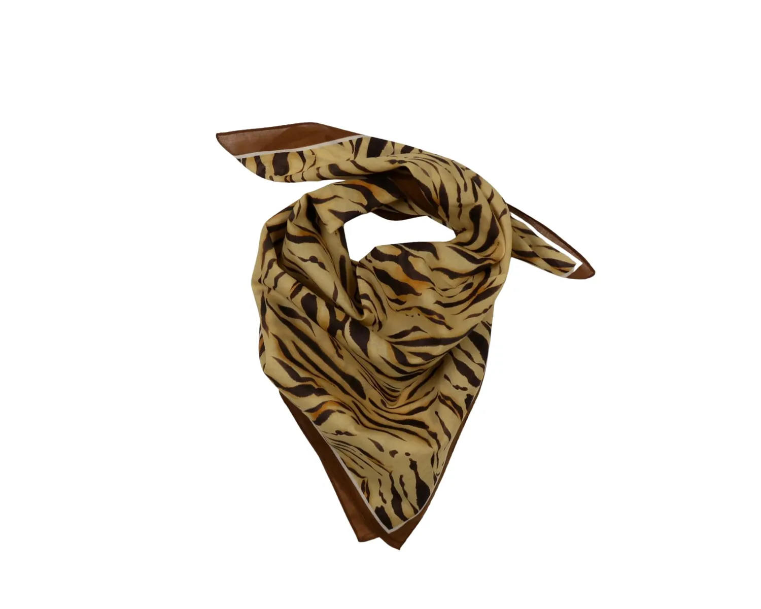 Wos UP Como skjerf orange bomull tigerstripet