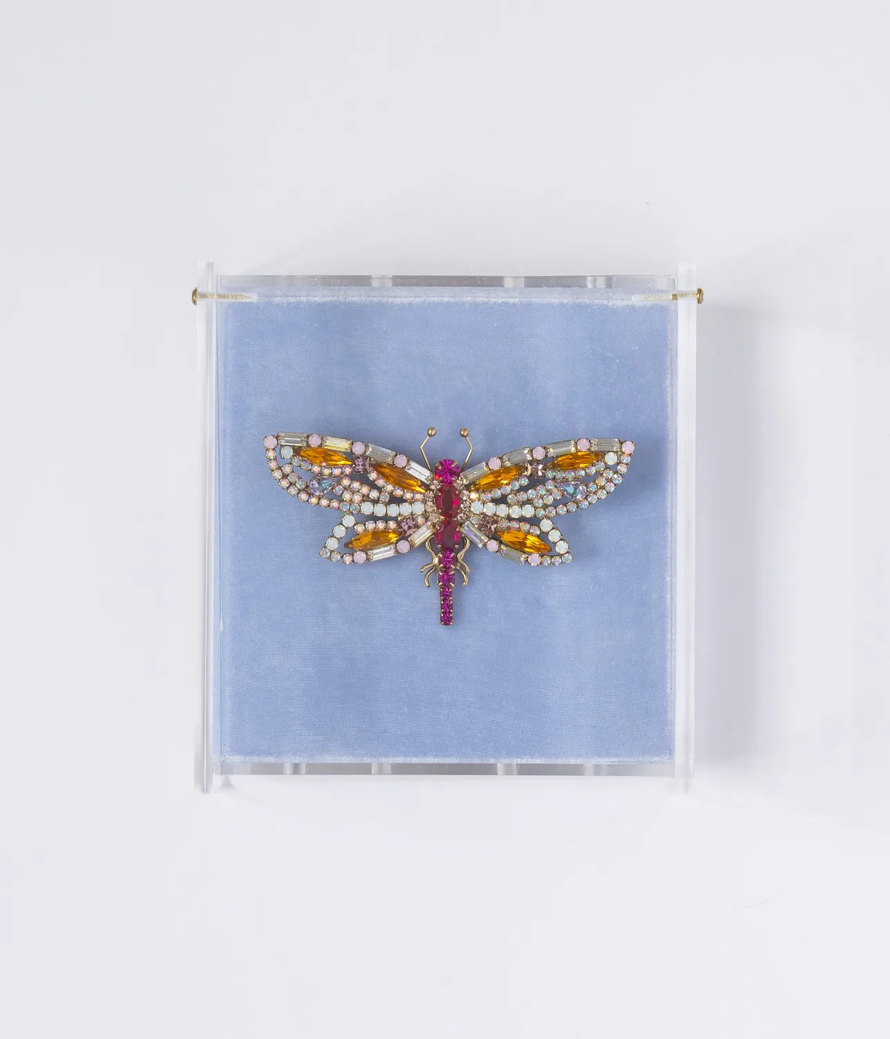 Loren Hope Ruby Radiant Dragonfly brosje multi