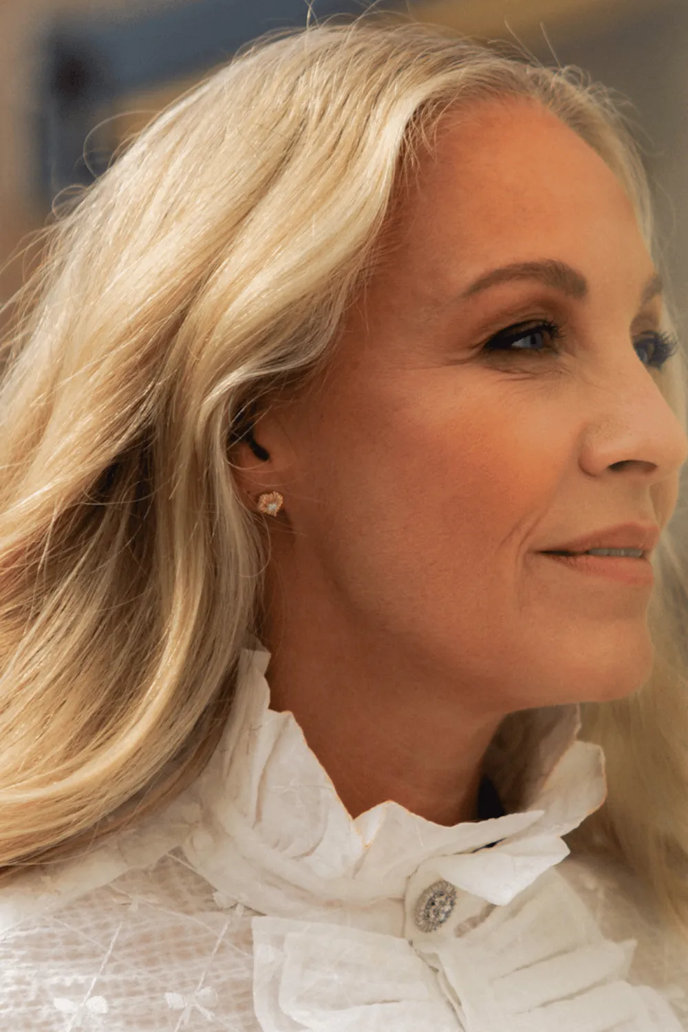 Janne Formoe Felicia øredobber hjerte gull 9,5 mm
