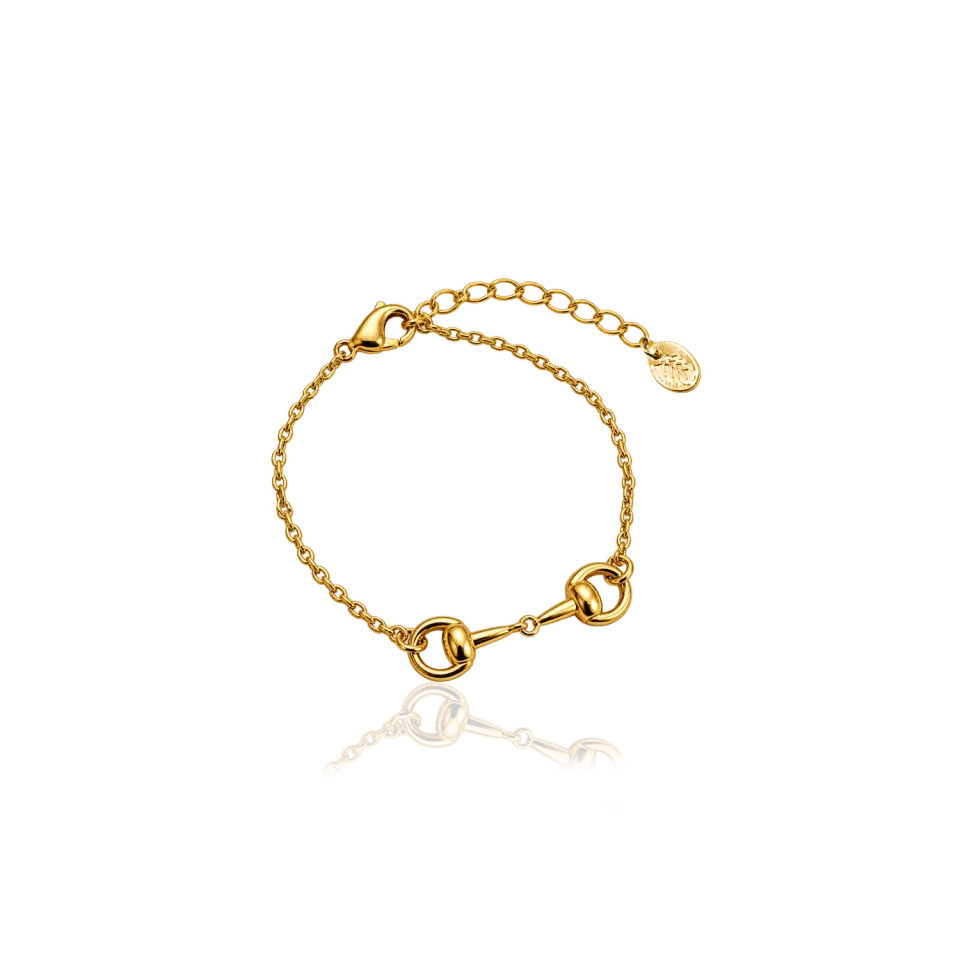 IOAKU Horsebit Thin Plain armbånd gull
