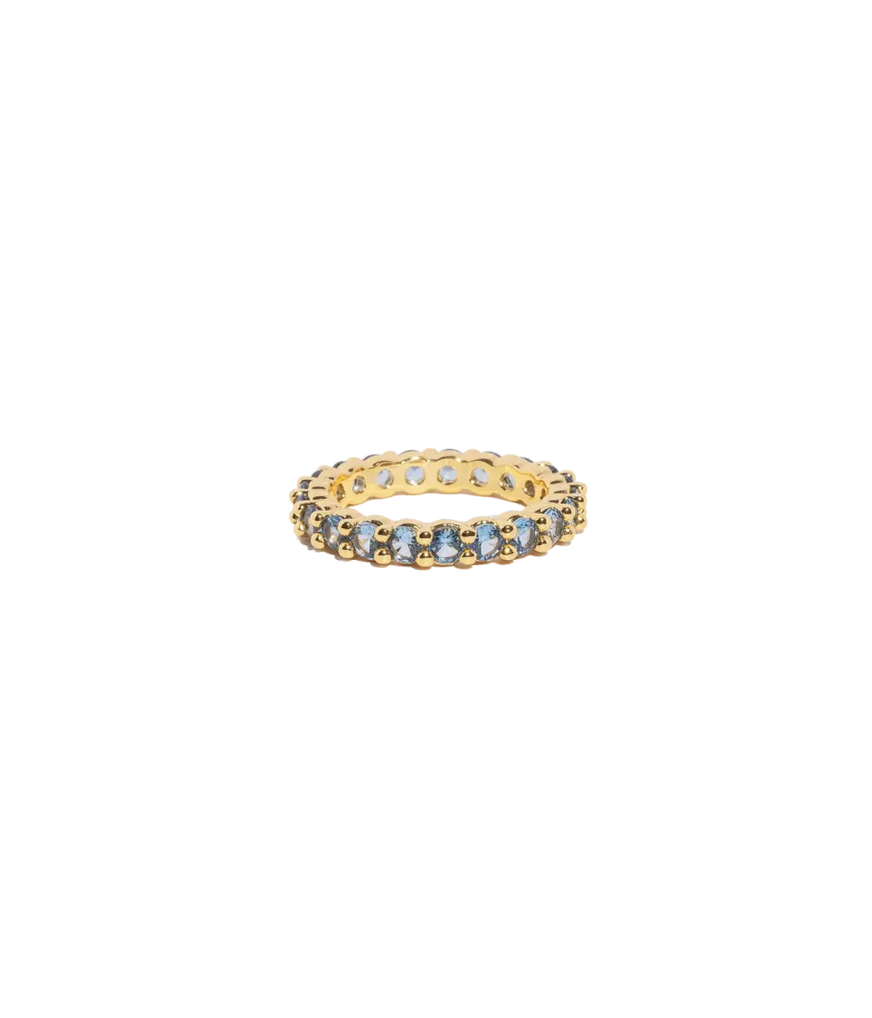 Loren Hope Theo ring smoked sapphire 2 mm stablbar