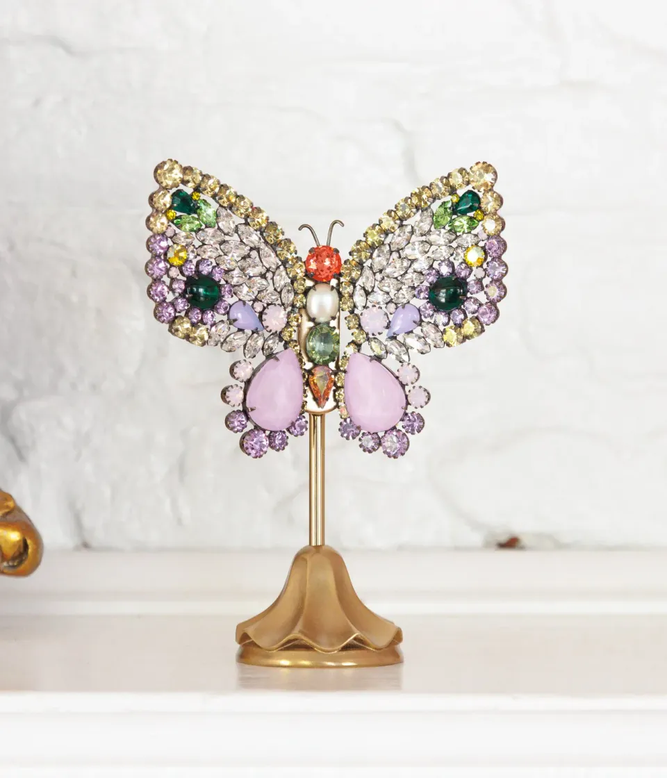 Loren Hope Small Empress Butterfly dekorasjon lavendel 15 cm