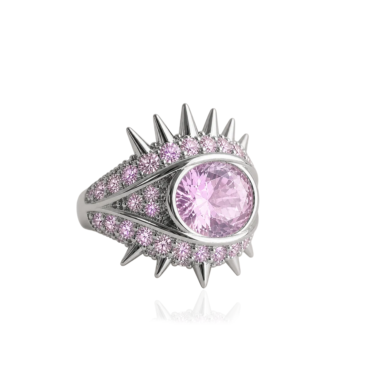 IOAKU Elecktra Sparkle Eye ring rosa gull str 7