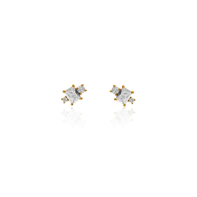 IOAKU Cleo studs øredobber gull kirurgisk stål