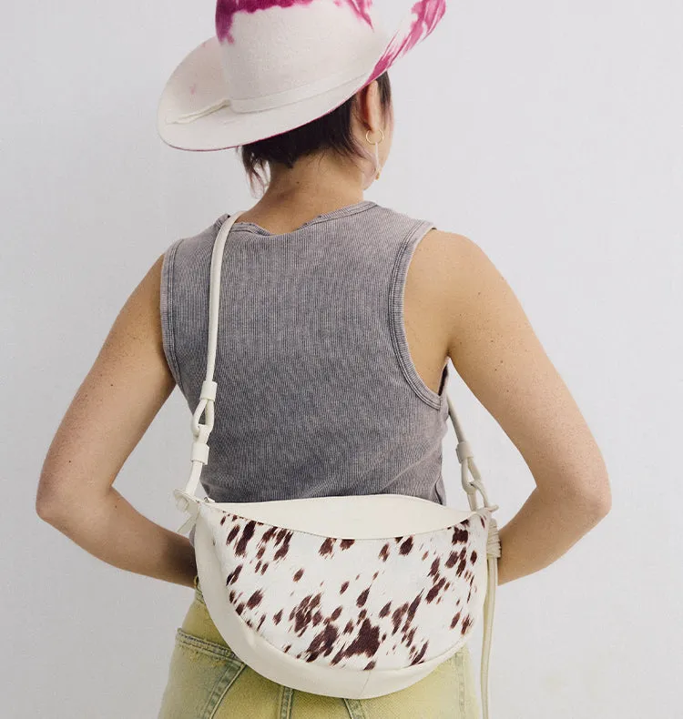Wos Zoba veske kuskinn cream 32 cm