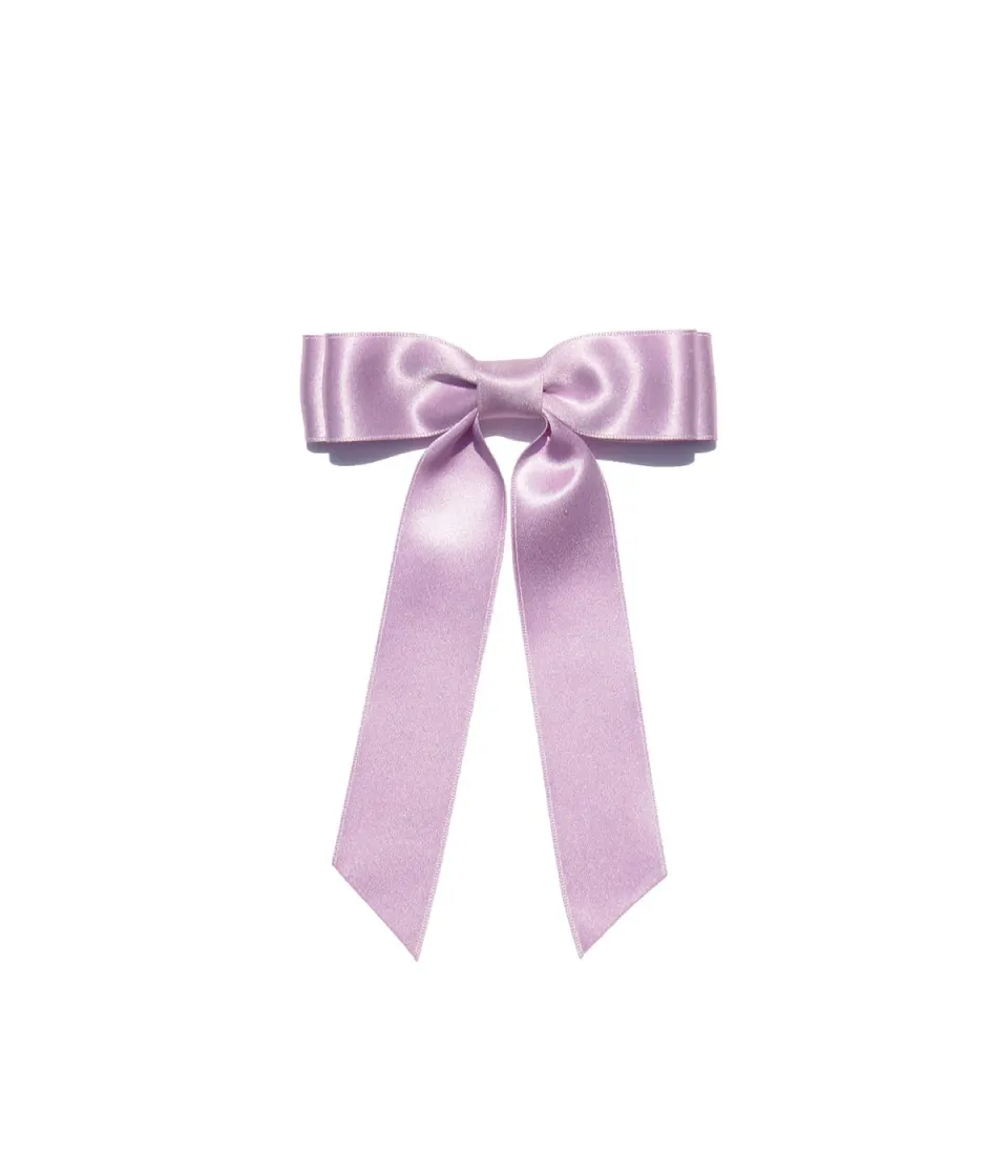 Loren Hope Bardot Bow hårsløyfe Lavender silke