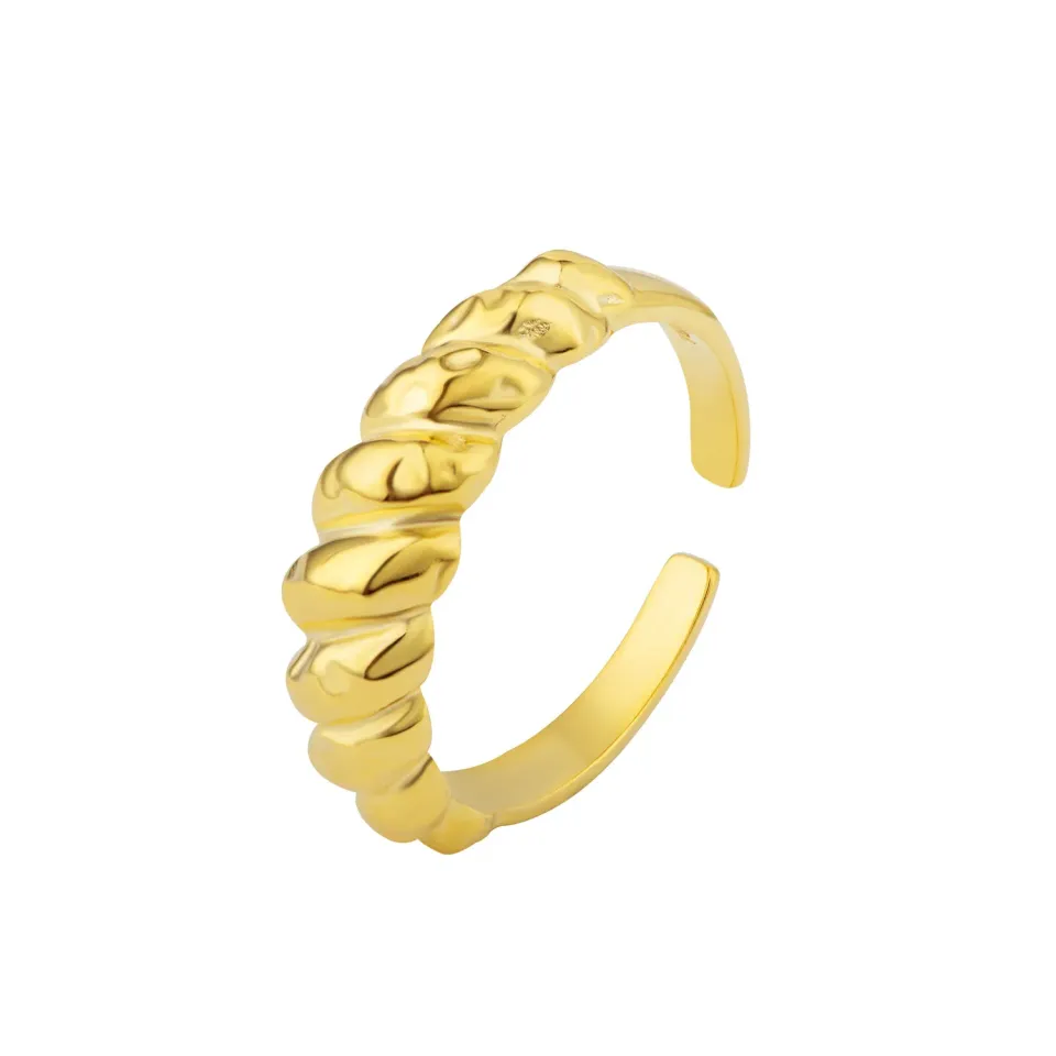 Wioga India ring forgylt sølv str 52/54/56