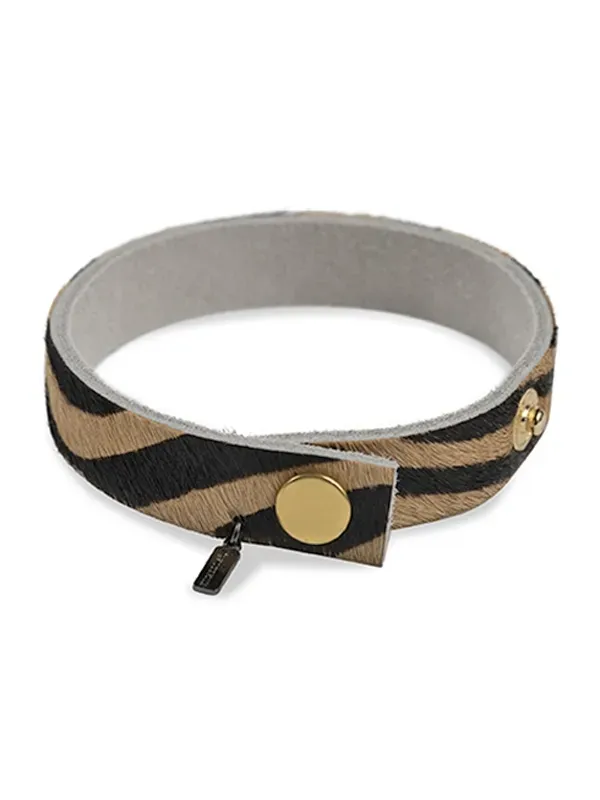 pfg Stockholm Jaguar armband beige zebramønstret