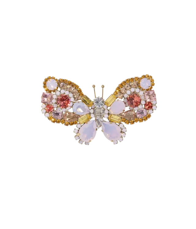 Loren Hope Butterfly brosje Rose Opal